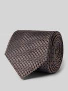 OLYMP Seidenkrawatte aus reiner Seide (6,5 cm) in Mittelbraun, Größe 1