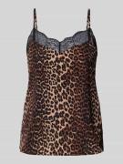 Pieces Relaxed Fit Blusentop mit Spitzenbesatz Modell 'TIFFANY' in Mit...