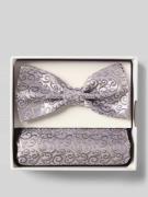 Prince Bowtie Fliege und Einstecktuch im Set aus reiner Seide in Sand,...