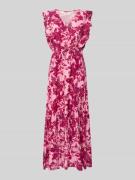 LOLLYS LAUNDRY Midikleid aus Viskose mit Rüschen Modell 'Samo' in Rosa...