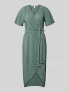 YAS Cocktailkleid in Wickel-Optik Modell 'LINDA' in Gruen, Größe 34
