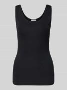 Hanro Slim Fit Top mit Rundhalsausschnitt in Black, Größe L