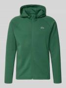 Lacoste Sport Regular Fit Sweatjacke mit Baumwoll-Anteil in Dunkelgrue...