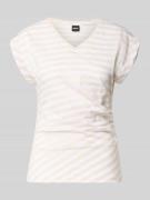 BOSS Slim Fit T-Shirt aus reiner Baumwolle Modell 'EVKA' in Beige, Grö...