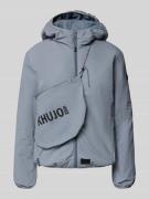khujo Jacke mit Kapuze und Label-Detail Modell 'SHELLY2' in Eisblau, G...