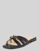 Guess Slipper aus echtem Leder Modell 'Realla' in Black, Größe 36