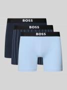 BOSS Boxer Brief aus Baumwoll-Mix im 3er-Pack in Blau, Größe L