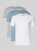 HUGO Regular Fit T-Shirt Set aus reiner Baumwolle im 3er-Pack in Mitte...