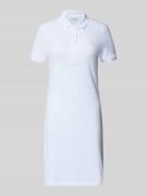 Lacoste Slim Fit Polokleid aus Baumwoll-Mix Modell 'LIONNE' in Weiss, ...