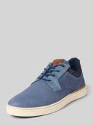 BULLBOXER Schnürschuhe aus Leder-Mix mit Logo-Prägung in Marine, Größe...