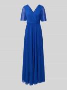 Christian Berg Cocktail Abendkleid mit V-Ausschnitt und Schmetterlings...