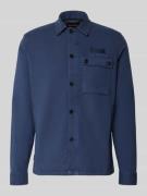 PME Legend Regular Fit Hemdjacke mit Kentkragen und Label-Stitching in...