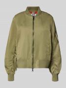 Blonde No. 8 Bomberjacke mit Reißverschlusstasche am Ärmel in Oliv, Gr...