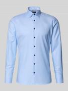 OLYMP No. Six Super Slim Fit Business-Hemd mit Kentkragen in Bleu, Grö...
