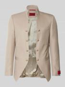 Wilvorst Sakko mit Knopfleisten und Label-Patch in Beige, Größe 102