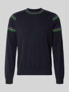 PAUL SMITH Pullover mit Rundhalsausschnitt und Kontraststreifen in Mar...