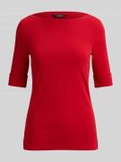 Lauren Ralph Lauren Slim Fit T-Shirt aus reiner Baumwolle in Rot, Größ...