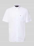 Tommy Hilfiger Regular Fit Freizeithemd aus reiner Baumwolle in Offwhi...