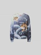 Kenzo Pullover mit gerippten Abschlüssen in Marine, Größe M