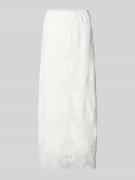 mbyM Maxirock mit Spitzenbesatz Modell 'Jadine' in Offwhite, Größe XS