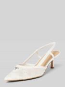 Guess Pumps mit Logo-Applikation Modell 'Yanno' in Weiss, Größe 36