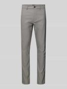 BOSS Orange Slim Fit Chino aus Baumwoll-Mix mit Leinen und Viskose-Ant...