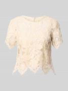 V by Vera Mont Blusenshirt aus Spitze mit Rundhalsausschnitt in Hellge...