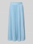 V by Vera Mont Plisseerock mit elastischem Bund in Hellblau, Größe 34