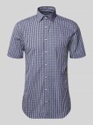 Jake*s Slim Fit Business-Hemd aus Baumwolle mit Kentkragen in Marine, ...