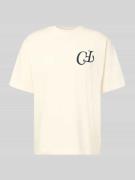 Casual Friday T-Shirt aus reiner Baumwolle Modell 'KARLBERG' in Sand, ...