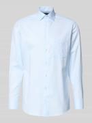 OLYMP Regular Fit Business-Hemd mit Strukturmuster und Kentkragen in B...