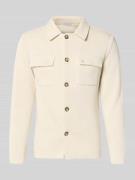 Manuel Ritz Regular Fit Hemdjacke mit Brusttaschen in Offwhite, Größe ...