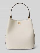 Lauren Ralph Lauren Henkeltasche aus reinem Leder in Weiss, Größe 1