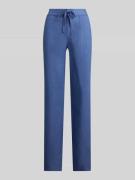 Lauren Ralph Lauren Regular Fit Weite Hose aus reinem Leinen in Hellbl...