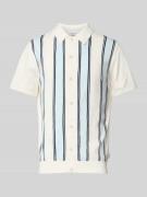 Lindbergh Freizeithemd mit Polokragen in Offwhite, Größe XXXL