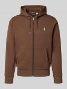 Polo Ralph Lauren Regular Fit Sweatjacke aus Baumwoll-Mix in Mittelbra...