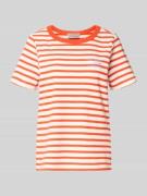 Smith and Soul T-Shirt mit Rundhalsausschnitt und Stitching in Orange,...