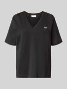 Lacoste Relaxed Fit T-Shirt aus reiner Baumwolle in Black, Größe 34
