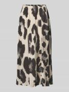 MSCH Copenhagen Midirock aus Viskose-Mix Modell 'Karalie' in Beige, Gr...