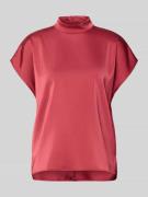 Jake*s Collection Blusenshirt mit Stehkragen in Rot, Größe 32