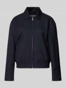 REVIEW Lässige Blousonjacke mit Nadelstreifen in Dunkelblau, Größe L