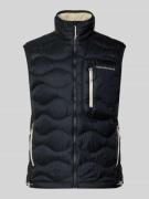 PEAK PERFORMANCE Daunenweste mit Logo-Stitching in Black, Größe L