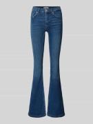 REVIEW Flared Fit Jeans im 5-Pocket-Design in Dunkelblau, Größe 24