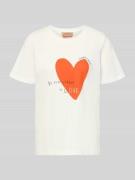 Smith and Soul Regular Fit T-Shirt mit Motiv-Print in Orange, Größe M