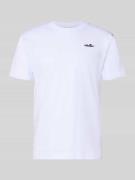 Ellesse T-Shirt mit Label-Stitching Modell 'ACCIANO CLASSIC' in Weiss,...