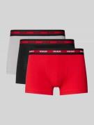 HUGO Slim Fit Trunks aus Baumwoll-Mix im 3er-Pack Modell 'PLANET' in R...