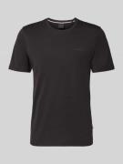 bugatti T-Shirt mit Label-Detail in Black, Größe L