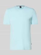 bugatti T-Shirt mit Label-Detail in Aqua, Größe L