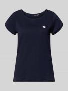 Christian Berg Woman T-Shirt mit Stitching und Rundhalsausschnitt in D...