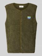 American Vintage Straight Fit Weste mit Logo-Patch Modell 'Hoktown' in...